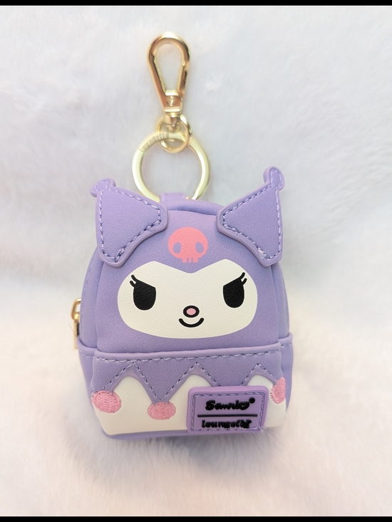 Other - Kuromi keychain Loungefly Sanrio Hello Kitty & Friends 3” Mini Backpack charm